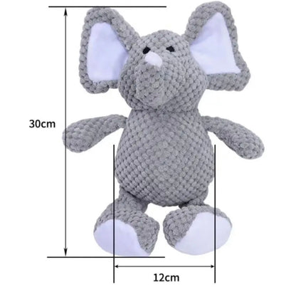 Elephant Dog Toy With Squeak