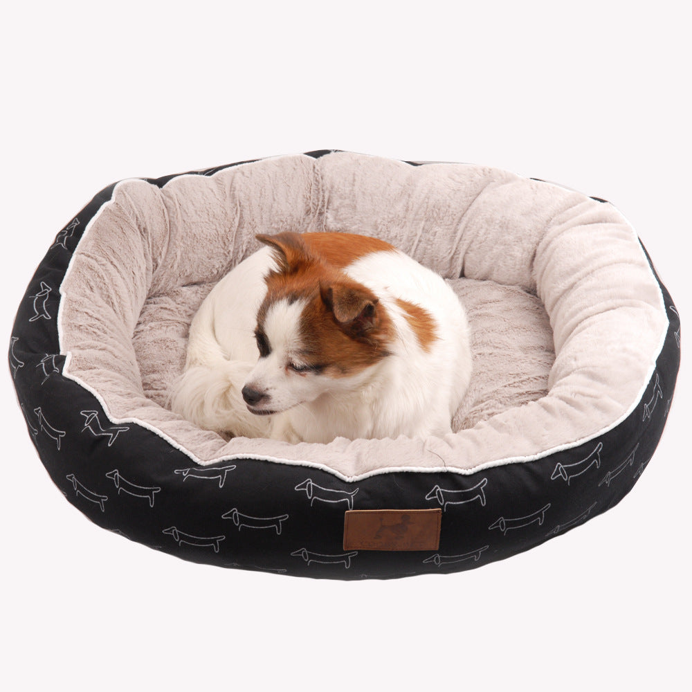 Adorable stylish Round Dog bed, Comfortable Dog bed for small pets