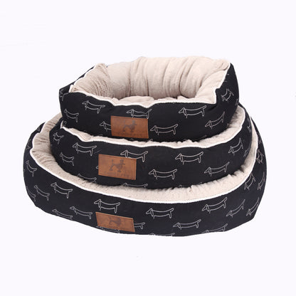 Adorable stylish Round Dog bed, Comfortable Dog bed for small pets