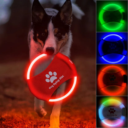 LED Luminous Flying Disk for Pets