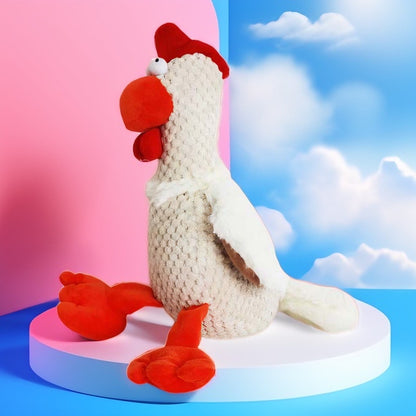 Chicken style Plush Dog Toy with squeak