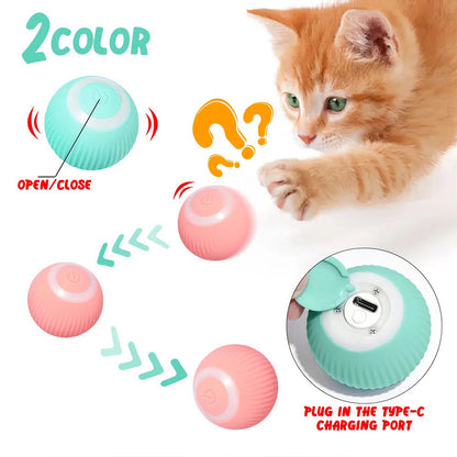 Interactive Smart Pet Ball Toy, Small motion pet ball toy for cats & small dogs