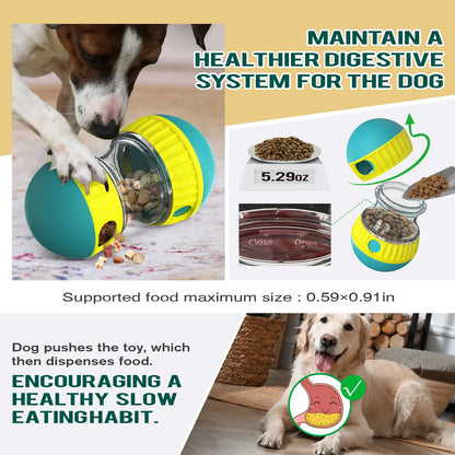 Dog Food Dispensing Ball Toy