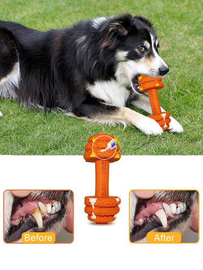 Chew Resistant Dumbbell Dog Toy