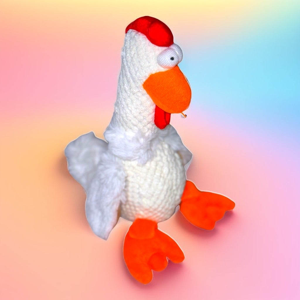 Chicken style Plush Dog Toy with squeak