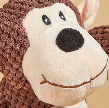 Premium plush dog toy with Squeak