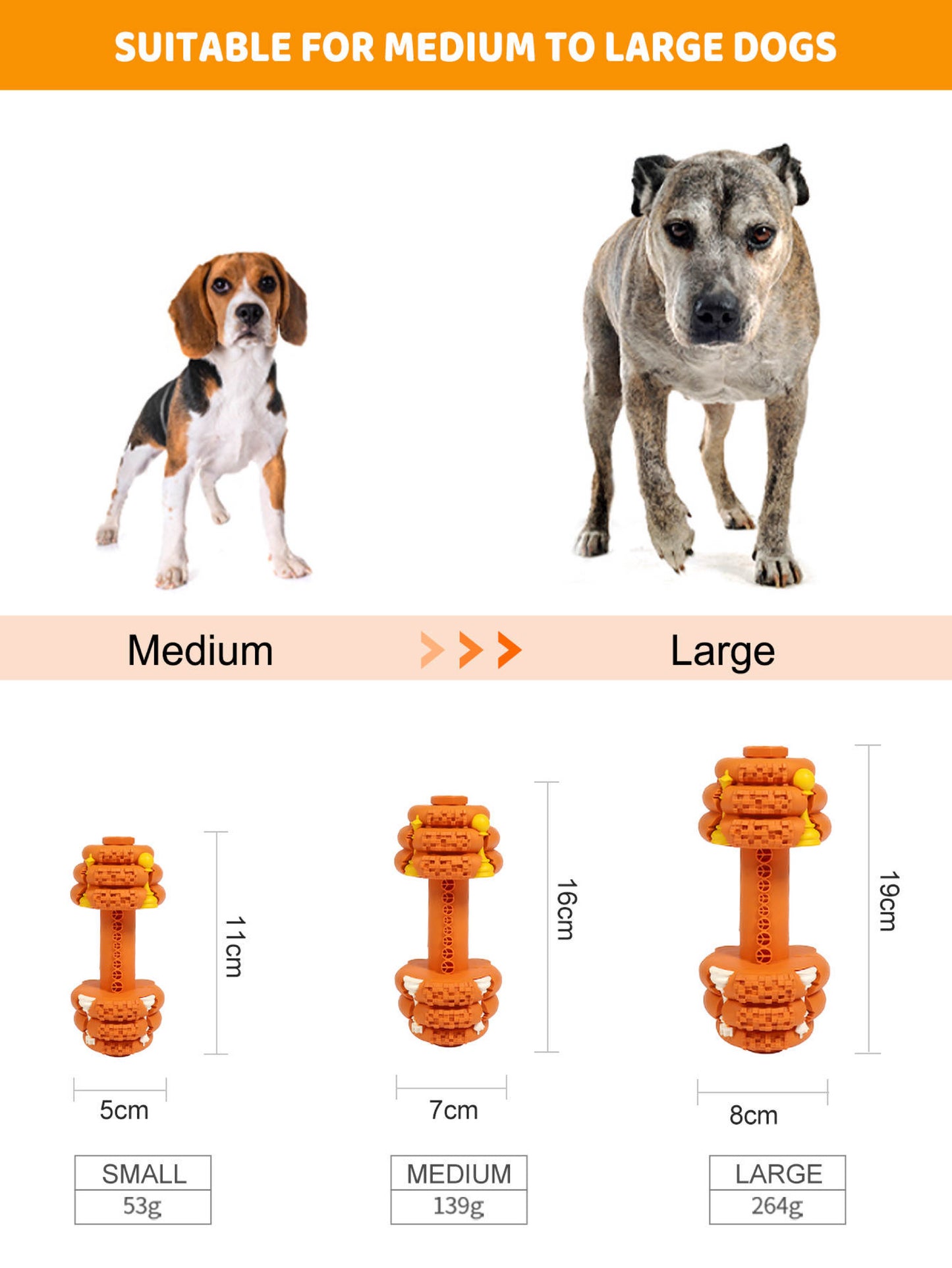 Chew Resistant Dumbbell Dog Toy