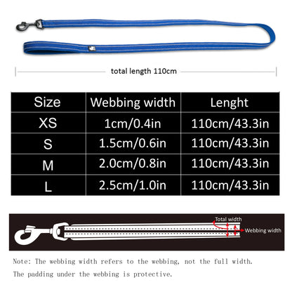 Soft Dog Reflective Nylon Leash