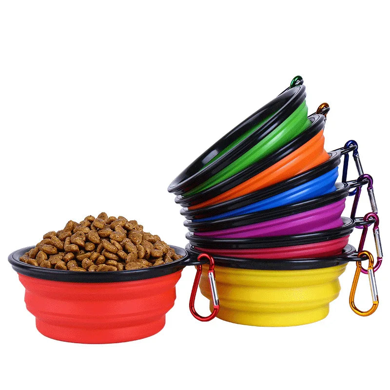 Dog Travel Folding Silicone Bowl