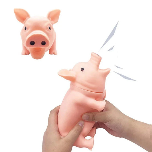 Pet Rubber Pig Squeaker Toy