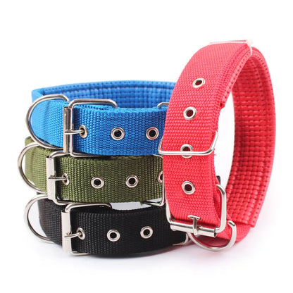 Solid Dog Nylon Collar