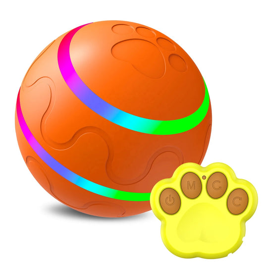 Interactive Ball Dog Toy w/Remote Control, Dog Ball for Stimulation, & Boredom