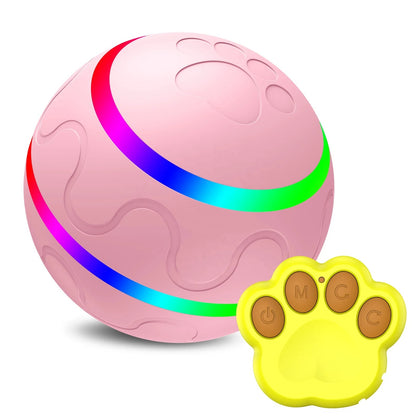 Interactive Ball Dog Toy w/Remote Control, Dog Ball for Stimulation, & Boredom