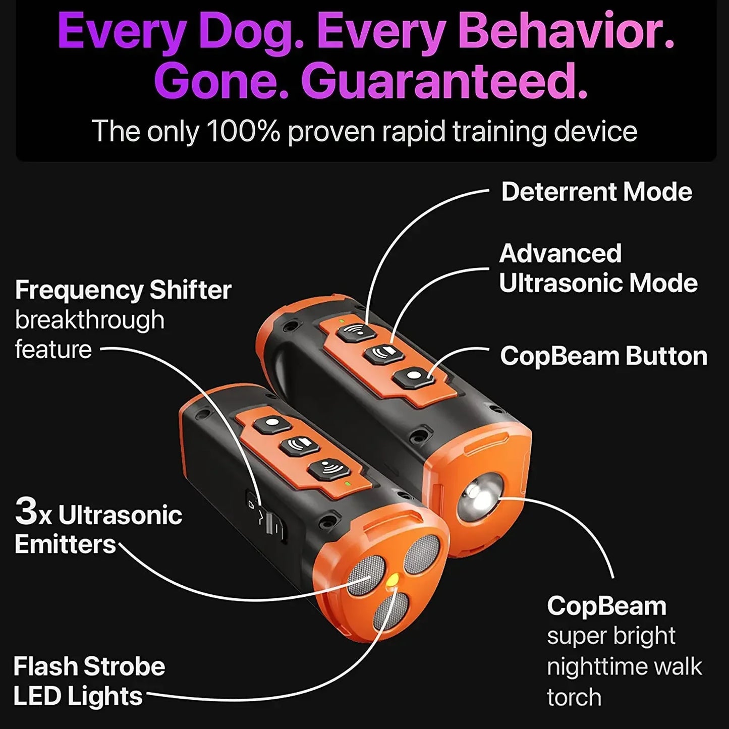 Ultrasonic Dog Repeller Training Device