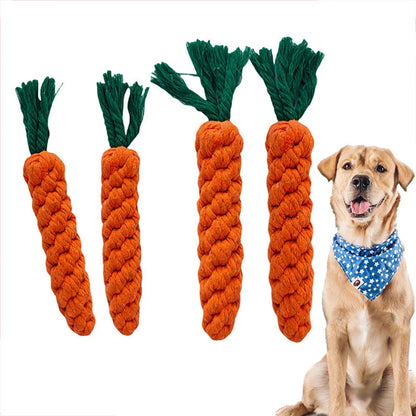 Dog Carrot Bite Rope Toy