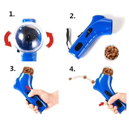 Dog Training Treat Launcher Gun