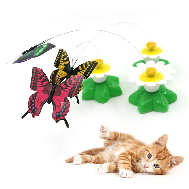 Flying Butterfly Pet Interactive Toy