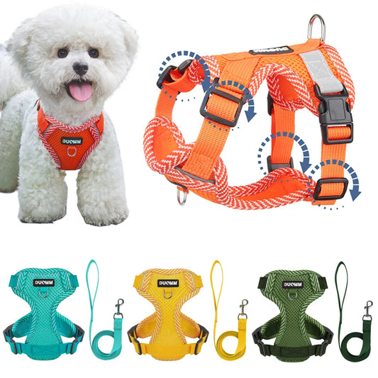 Dog 4-point Adjustment Harness