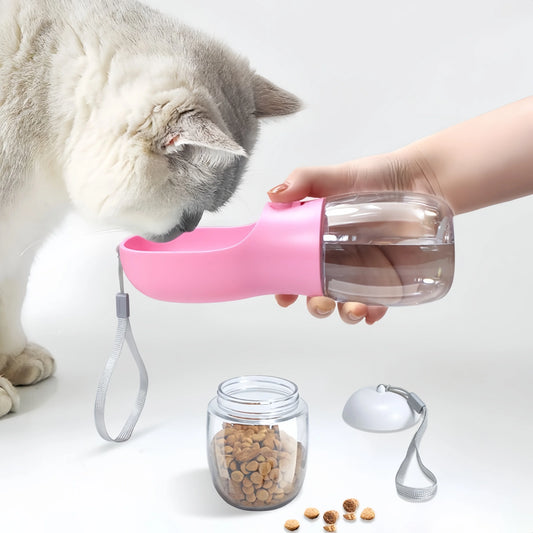 Dog 2 In1 Storage Food Water Bottle