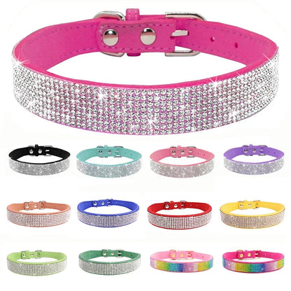 Dog Crystal Glitter Rhinestone Collar