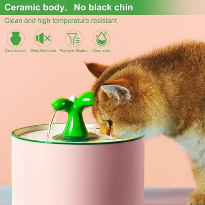 Ceramic Automatic Cat Water Fountain