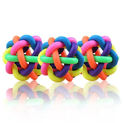 Dog Colorful Chew Ball Toy