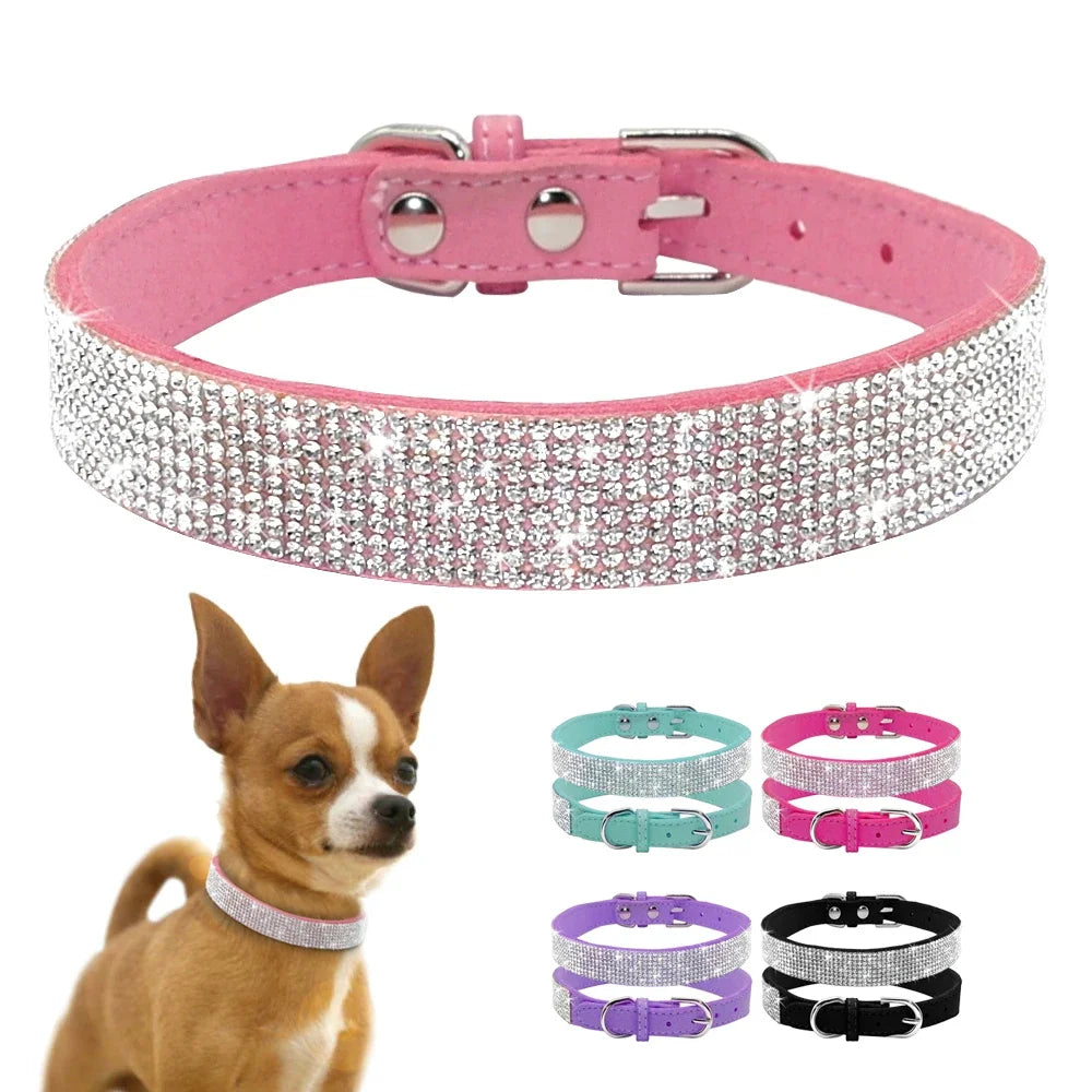 Dog Crystal Glitter Rhinestone Collar