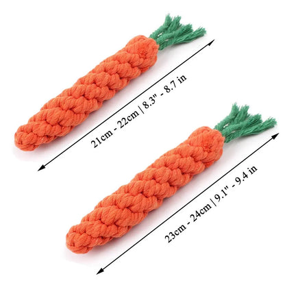 Dog Carrot Bite Rope Toy