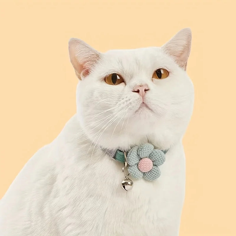 Cat Collar with Cute Flower