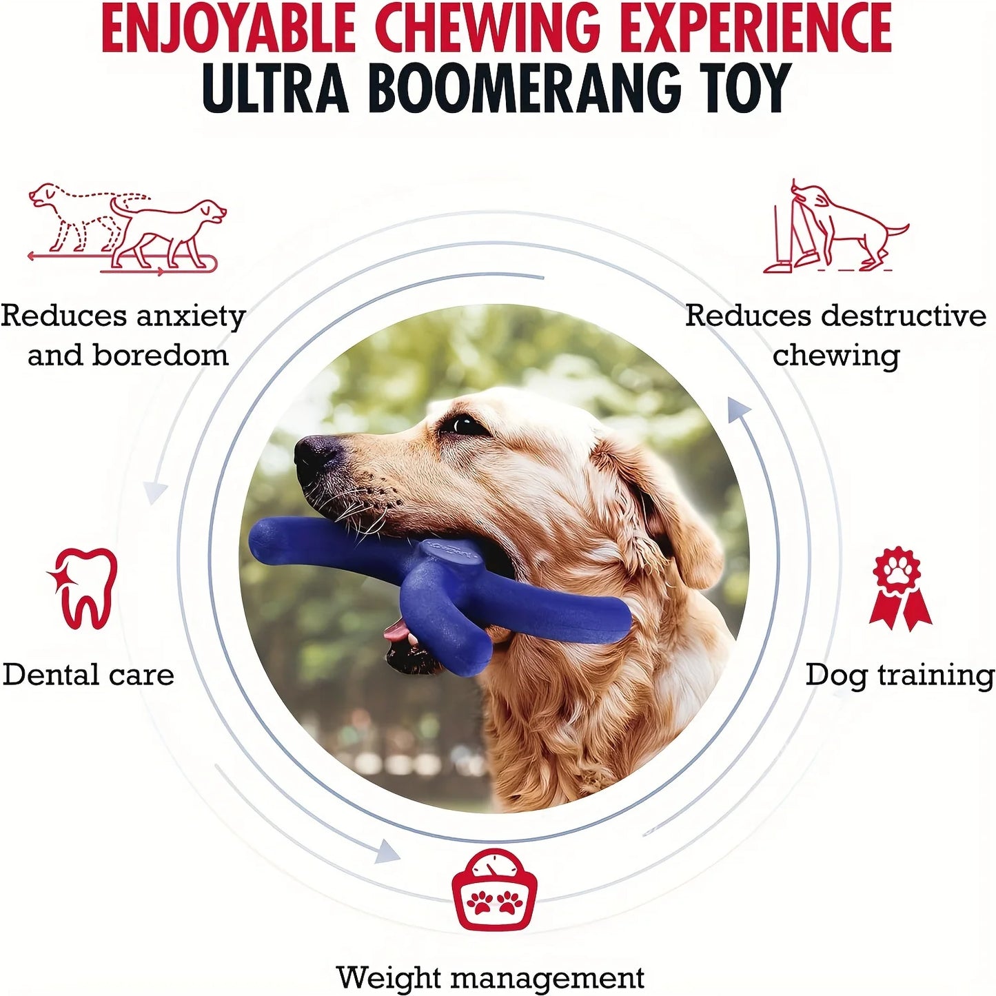 Pet Tough Boomerang Chew Toy