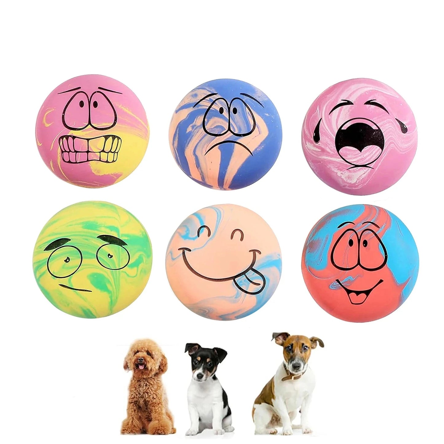 Dog Latex Bouncy Ball Squeaky Toy