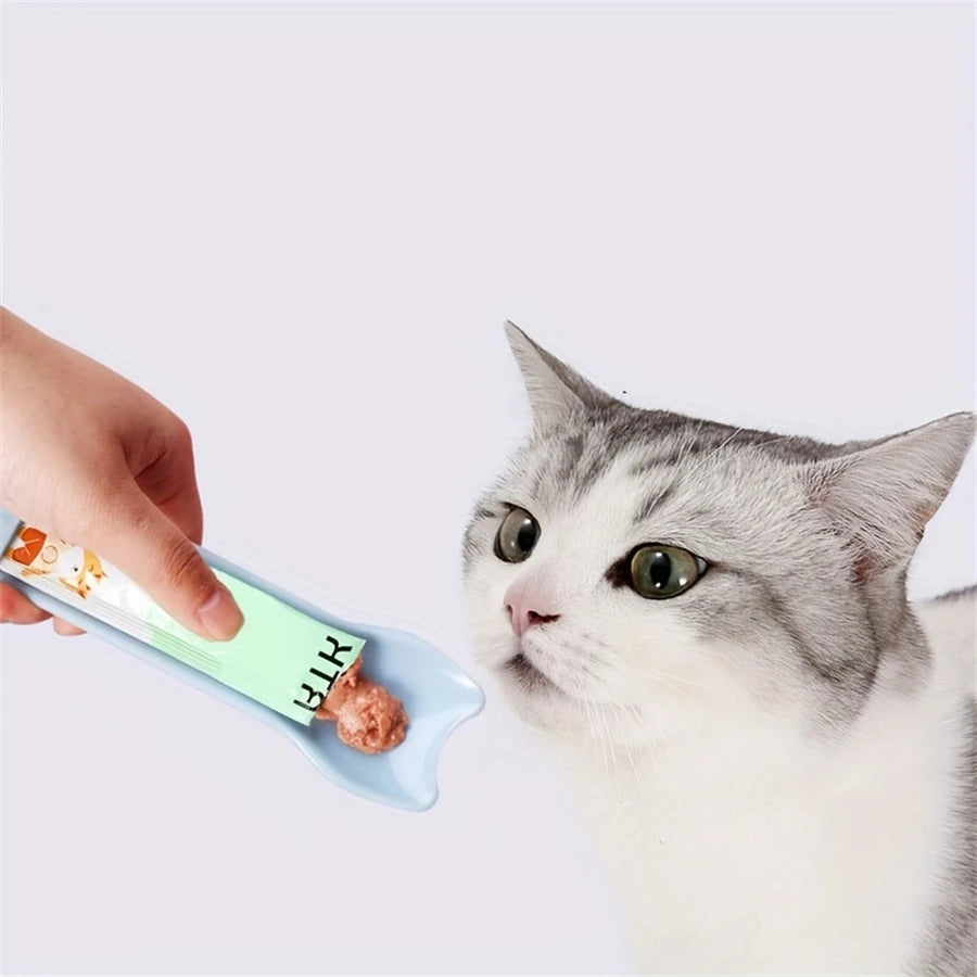 Pet Supplies Cat Strip Squeeze Spoon Cat Strip Feeder