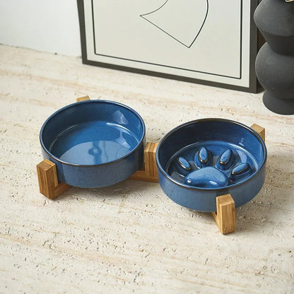 Ceramic Dog Slow Food Choking Bowl