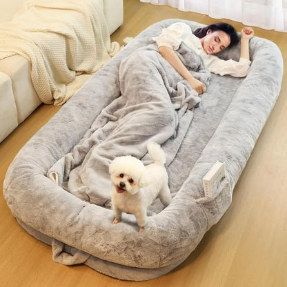 Removable Cover Human Dog Bed