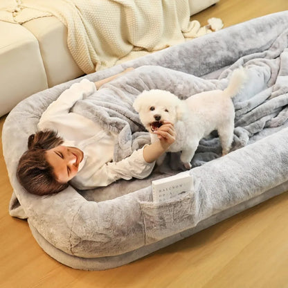 Removable Cover Human Dog Bed