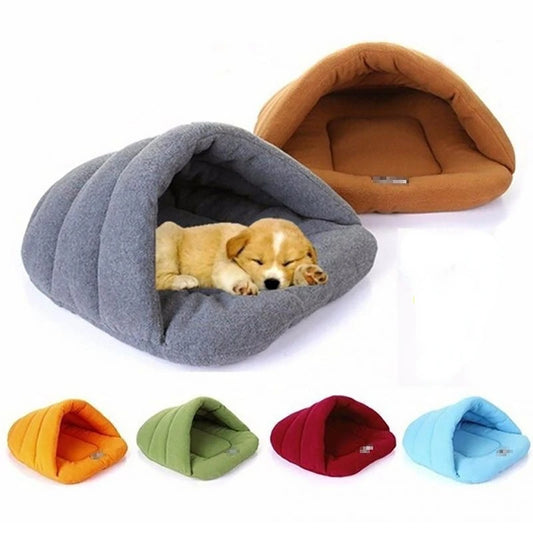 Dog Thick Fleece Warm Cave Bed