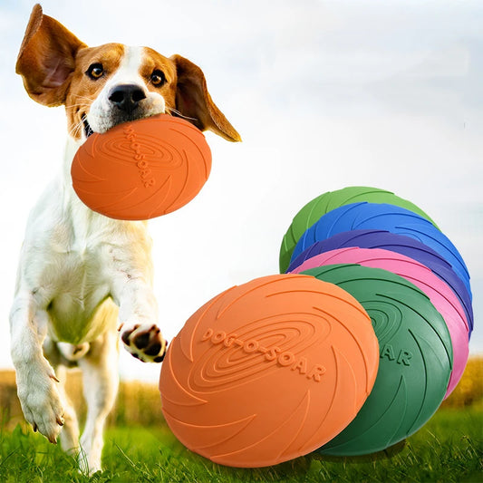 Dog Silicone Flying Disc Training Toy