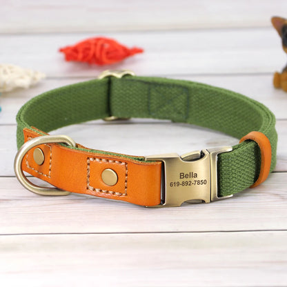 Nylon Dog Collar Leash Set