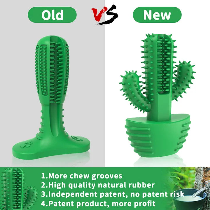 Dog Cactus Rubber Chew Toy