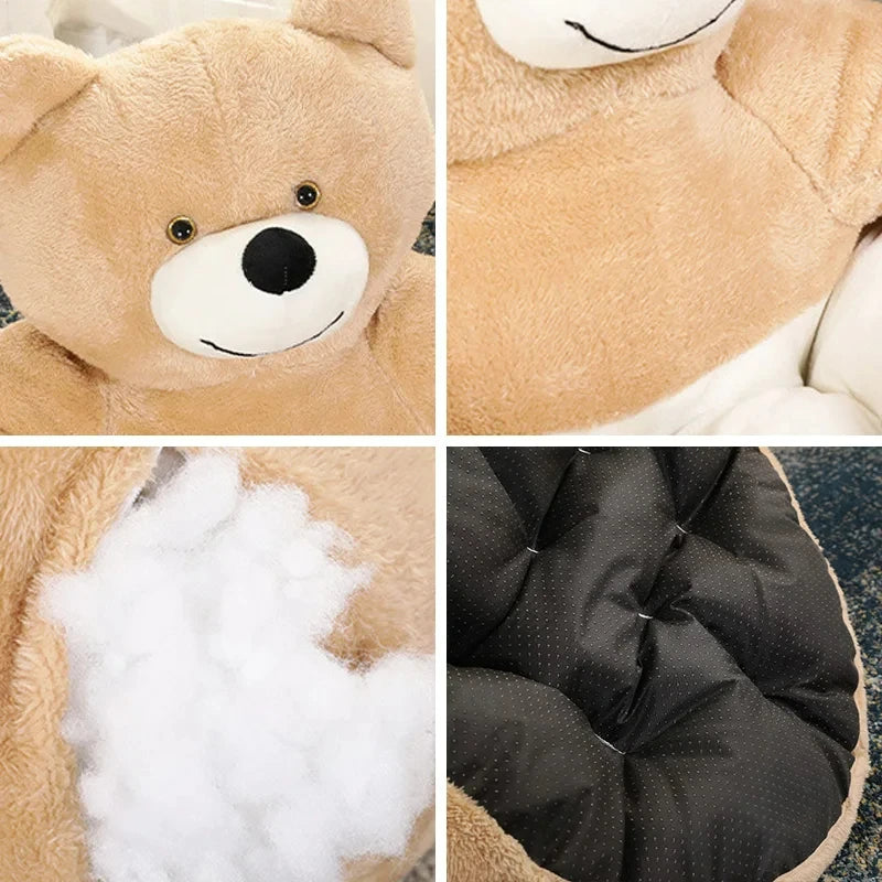 Semi-Enclosed Bear Dog Bed