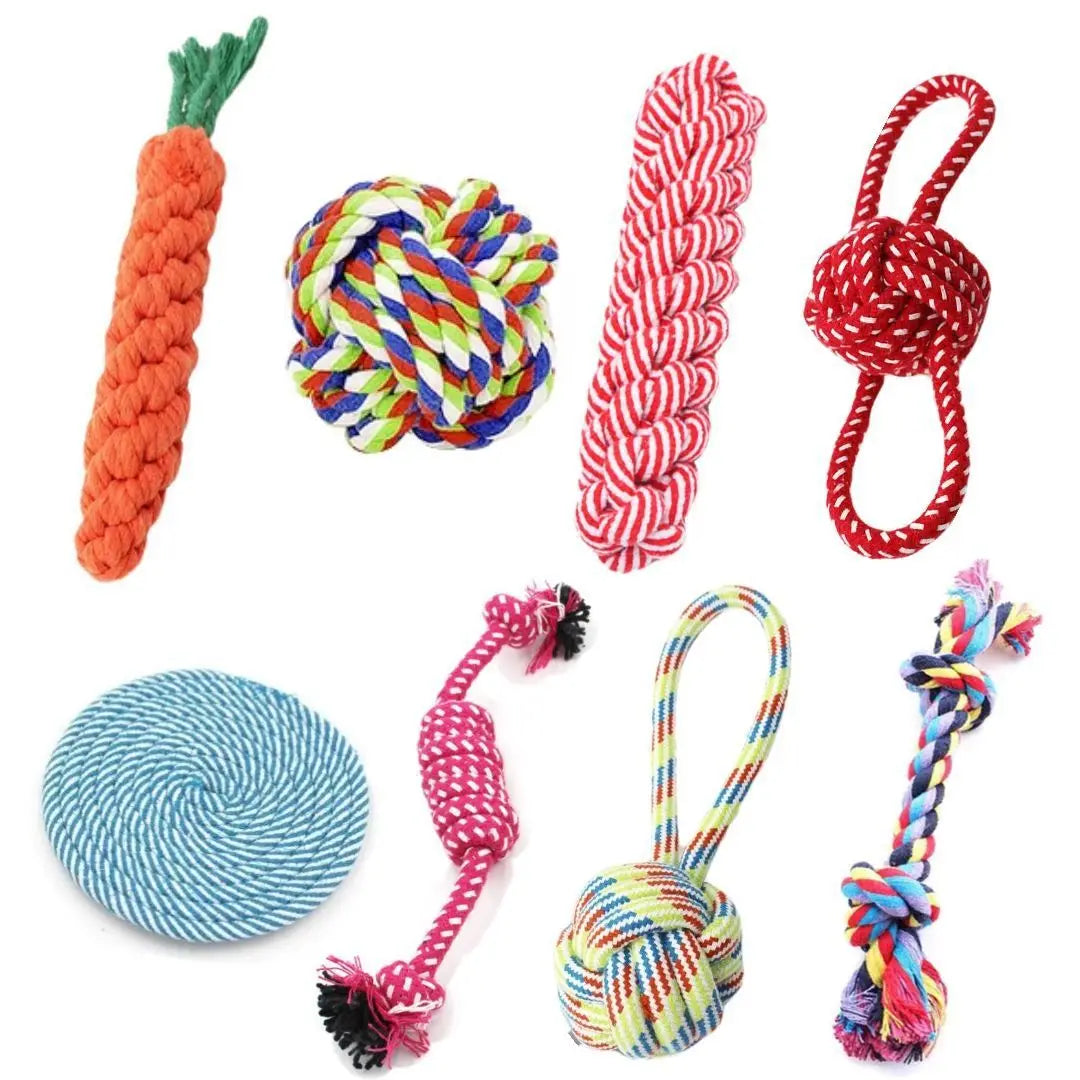 Dog Carrot Knot Ball Chew Toy