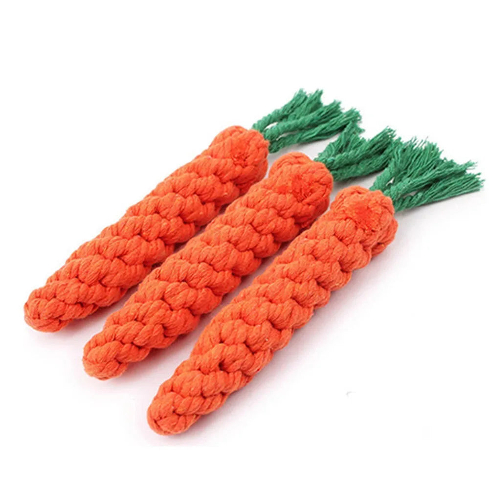 Dog Carrot Bite Rope Toy