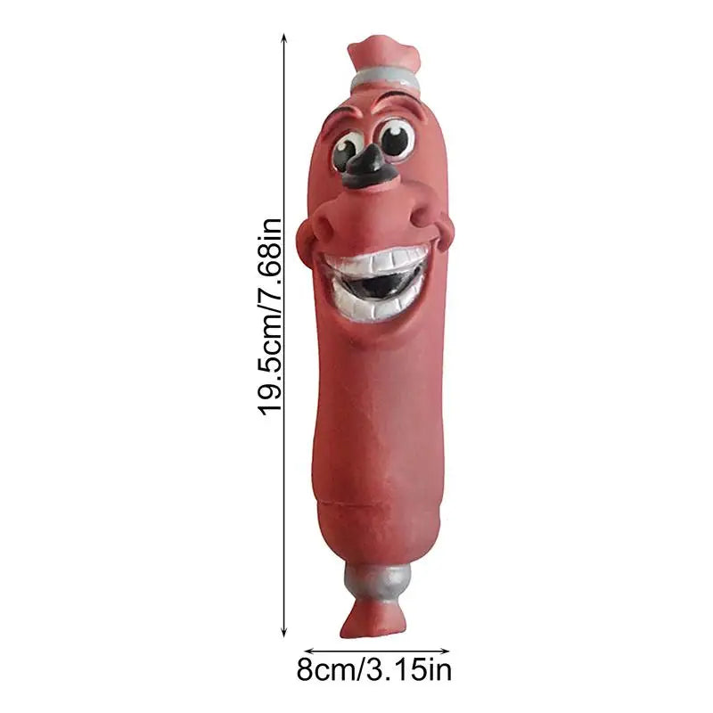 Dog Sausage Chew Squeaky Toy