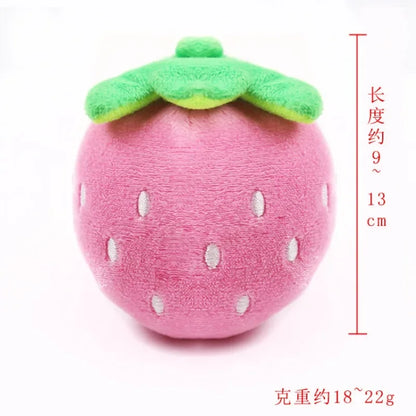 Dog Strawberry Sound Plush Toy