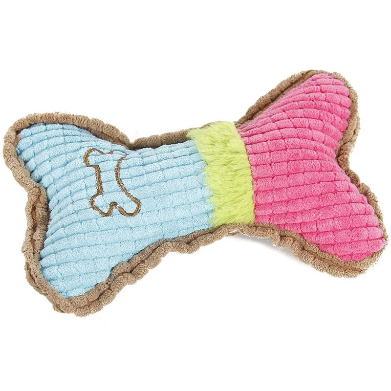 Dog Teething Bone Plush Toy