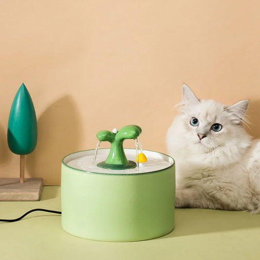 Ceramic Automatic Cat Water Fountain