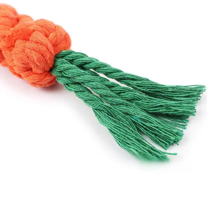 Dog Carrot Bite Rope Toy