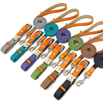 Nylon Dog Collar Leash Set