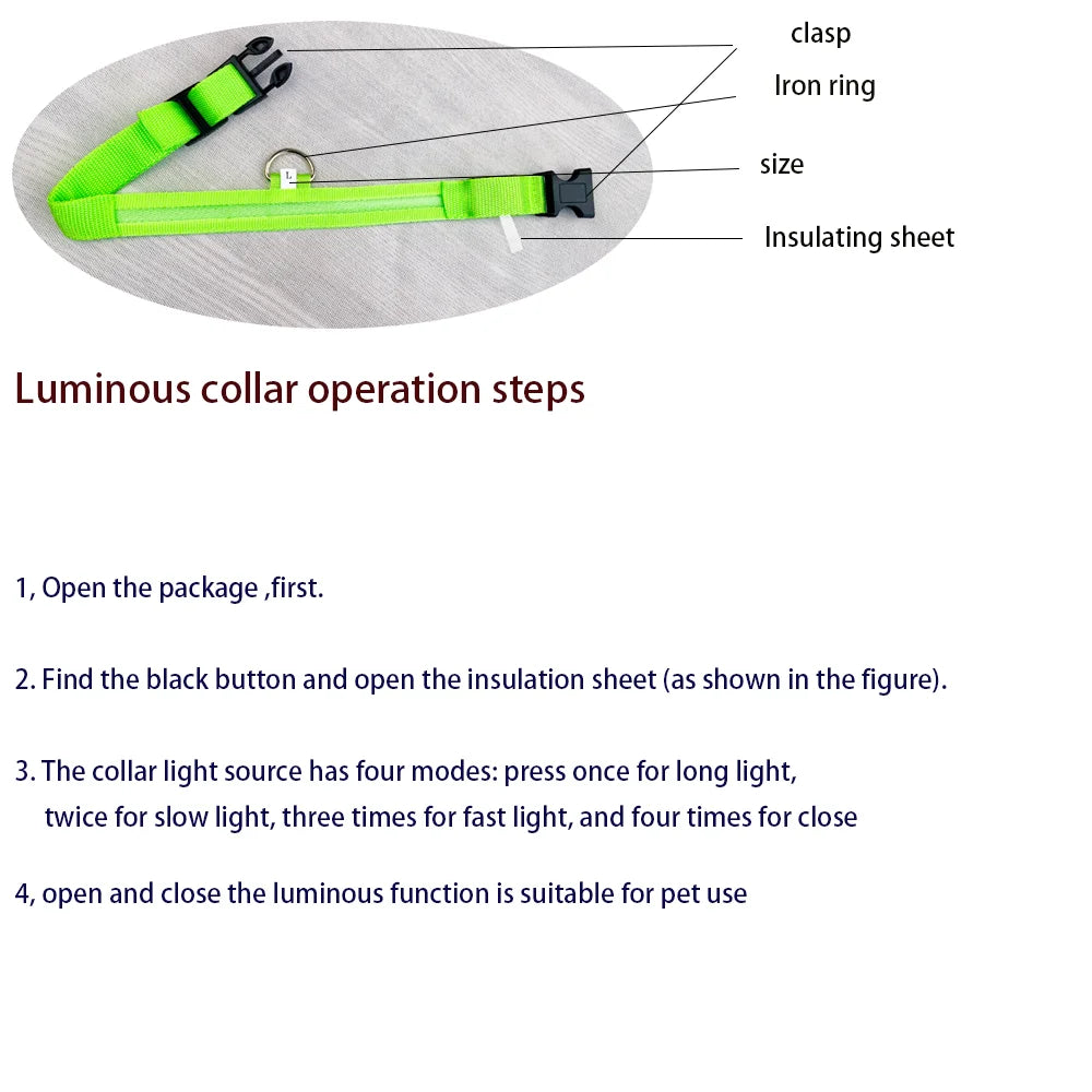 Nylon LED Night Safety Flashing Glow