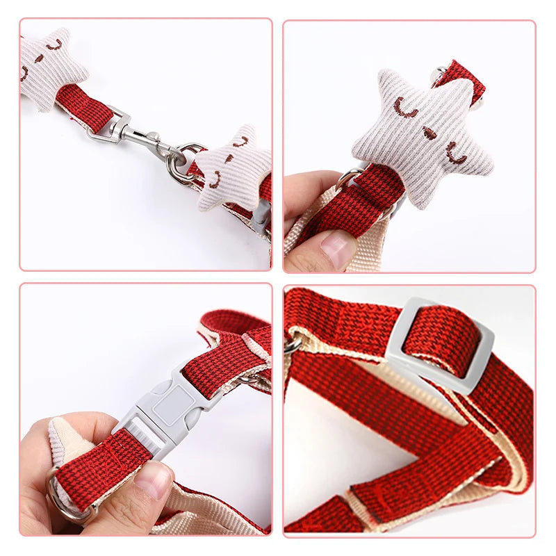 Pet Cute Starfish Kitten Harness